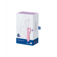 Клиторальный смарт-вибратор Satisfyer Threesome 4 Pink с тремя пальчиками