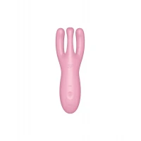 Кліторальний смарт-вібратор Satisfyer Threesome 4 Pink з трьома пальчиками — Переглянути зображення 2