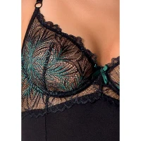 Корсет з пажами Passion Exclusive FLORIS CORSET XXL/XXXL, black, трусики — Просмотреть изображение 5