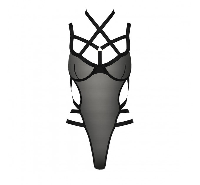 Боді-монокіні Passion Exclusive HAGAR BODY S/M, black
