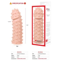 Насадка на член Kokos Extreme Sleeve ES.03 розмір M, потовщувальна, стимулюючий рельєф — Переглянути зображення 5