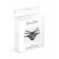 Трусики з відкритою попкою Fashion Secret Nadia Black — Переглянути зображення 3