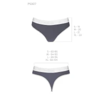 Спортивні трусики-стрінги Passion PS007 PANTIES XL, dark grey — Просмотреть изображение 5