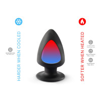 Анальна пробка SilexD (Model 1 size M) двошарова, силікон + Silexpan, діаметр 6,2 см