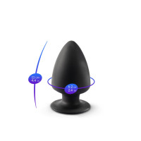 Анальна пробка SilexD (Model 1 size M) двошарова, силікон + Silexpan, діаметр 6,2 см