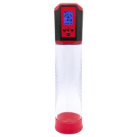 Автоматична вакуумна помпа Men Powerup Passion Pump Red, LED-табло, перезаряджувана, 8 режимів — Переглянути зображення 1