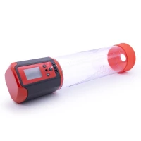 Автоматична вакуумна помпа Men Powerup Passion Pump Red, LED-табло, перезаряджувана, 8 режимів — Переглянути зображення 3