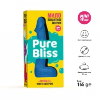 Мило у формі пеніса Pure Bliss MINI Dark Blue, крафтове мило-член, натуральне — Просмотреть изображение 6