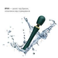 Вібромасажер з насадками Zalo — Kyro Wand Turquoise Green Вібромасажер з насадками Zalo — Kyro Wand Turquoise Green