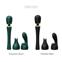 Вібромасажер з насадками Zalo — Kyro Wand Turquoise Green — Переглянути зображення 14