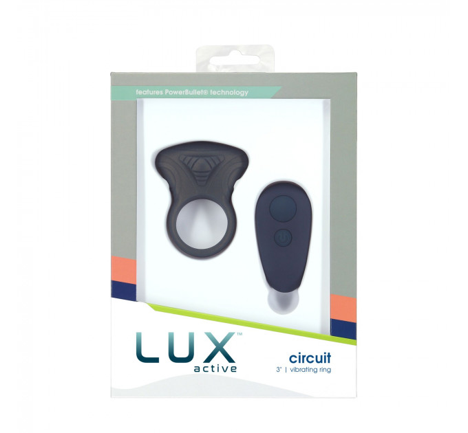 Ерекційне віброкільце Lux Active Circuit Vibrating Cock Ring, пульт ДК, 7 режимів вібрації