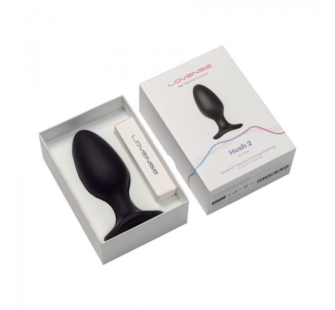 Анальна смарт-вібропробка Lovense Hush 2, розмір L