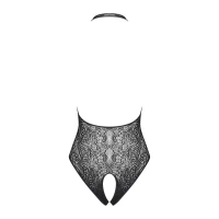 Бодістокінг з ефектом шнурівки Obsessive B113 teddy S/M/L відкрита спина, халтер, з доступом — Просмотреть изображение 6