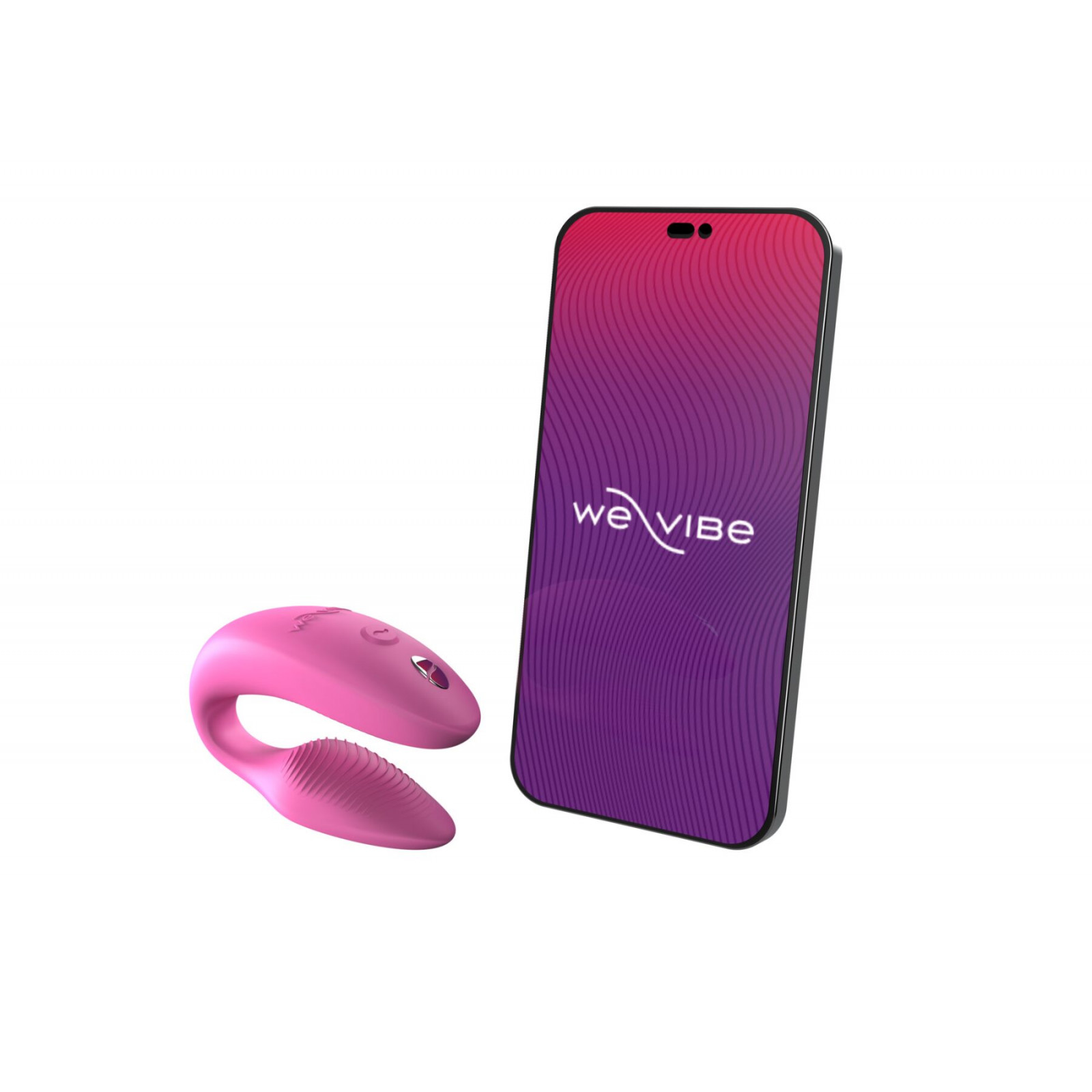 Смарт-вибратор для пар We-Vibe Sync 2 Rose, 10 виброрежимов, пульт ДУ