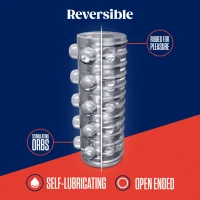 Мастурбатор Blush Rize – Swich Glow in the Dark Masturbator Clear, двосторонній, світиться в темряві — Переглянути зображення 3