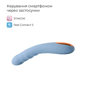 Смарт-вібратор з пульсацією Svakom Ava Neo Cornflower Blue, 15 режимів роботи, водонепроникний