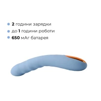 Смарт-вібратор з пульсацією Svakom Ava Neo Cornflower Blue, 15 режимів роботи, водонепроникний — Переглянути зображення 7