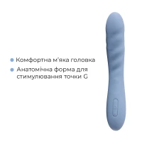 Смарт-вібратор з пульсацією Svakom Ava Neo Cornflower Blue, 15 режимів роботи, водонепроникний — Переглянути зображення 6