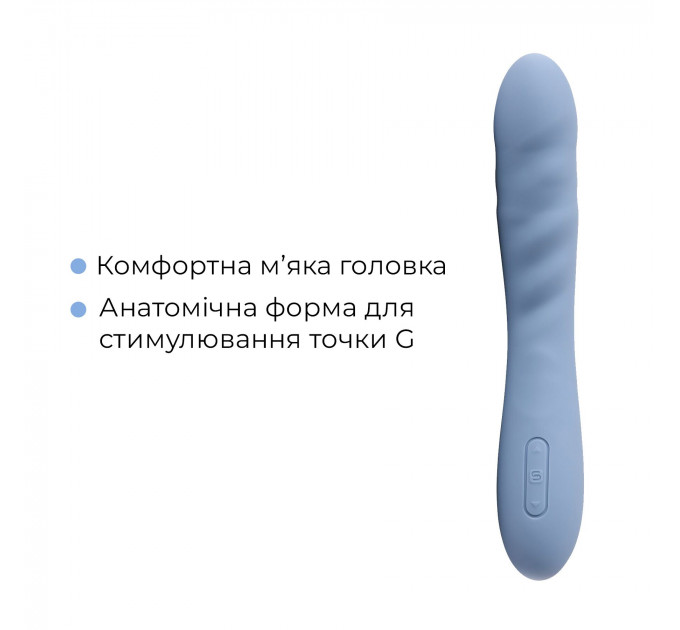 Смарт-вібратор з пульсацією Svakom Ava Neo Cornflower Blue, 15 режимів роботи, водонепроникний