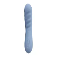 Смарт-вібратор з пульсацією Svakom Ava Neo Cornflower Blue, 15 режимів роботи, водонепроникний — Переглянути зображення 1