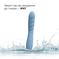 Смарт-вібратор з пульсацією Svakom Ava Neo Cornflower Blue, 15 режимів роботи, водонепроникний — Переглянути зображення 8