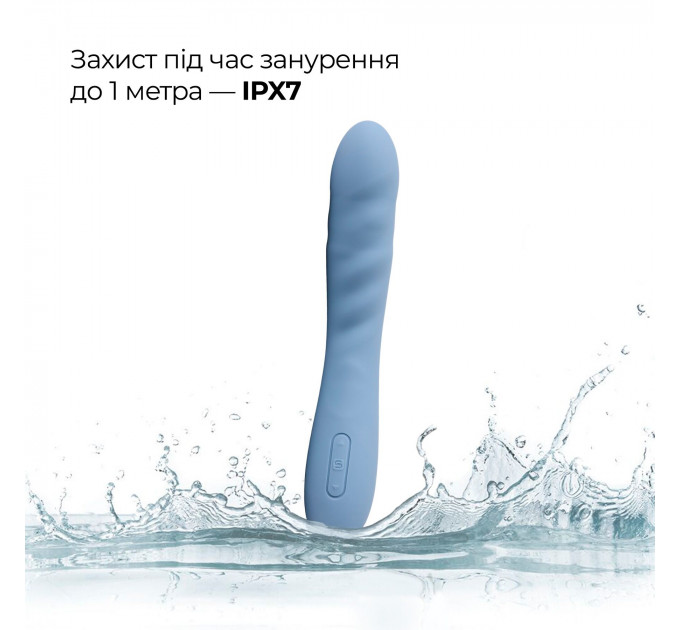 Смарт-вібратор з пульсацією Svakom Ava Neo Cornflower Blue, 15 режимів роботи, водонепроникний