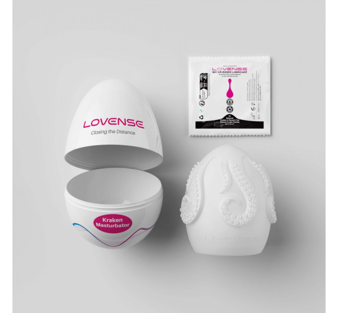 Мастурбатор-яйце Lovense Kraken masturbator egg, текстура-сюрприз