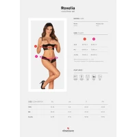 Комплект Obsessive Roxelia 2-pcs crotchless set M/L — Просмотреть изображение 5