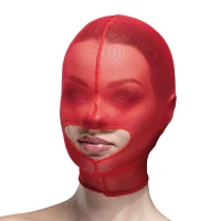 Маска сітка із відкритим ротом Feral Feelings - Hood Mask Red — Просмотреть изображение 1