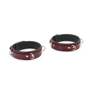Фиксаторы для бедер Liebe Seele Wine Red Thigh Cuffs S Size, натуральная кожа