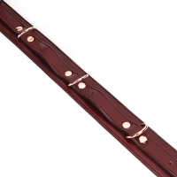 Фіксатори для стегон Liebe Seele Wine Red Thigh Cuffs S Size, натуральна  шкіра — Переглянути зображення 6