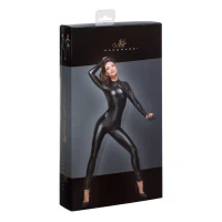 Комбінезон Noir Handmade F162 Powerwetlook overall with leash and two-way zipper, L, мокрий ефект — Переглянути зображення 5