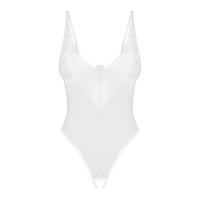 Боди з доступом Obsessive Alissium crotchless teddy, XS/S, лиф с мягкой чашкой, высокие трусики