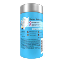 Презервативы ONE Super Sensitive, 12 шт, гладкие, с дополнительной смазкой, упаковка-тубус