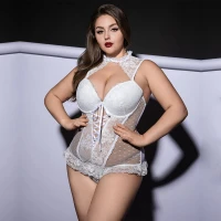 Корсет JSY P61132 White Plus Size — Переглянути зображення 1