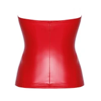 Корсет Noir Handmade F355 Red powerwetlook corset - 3XL — Переглянути зображення 8