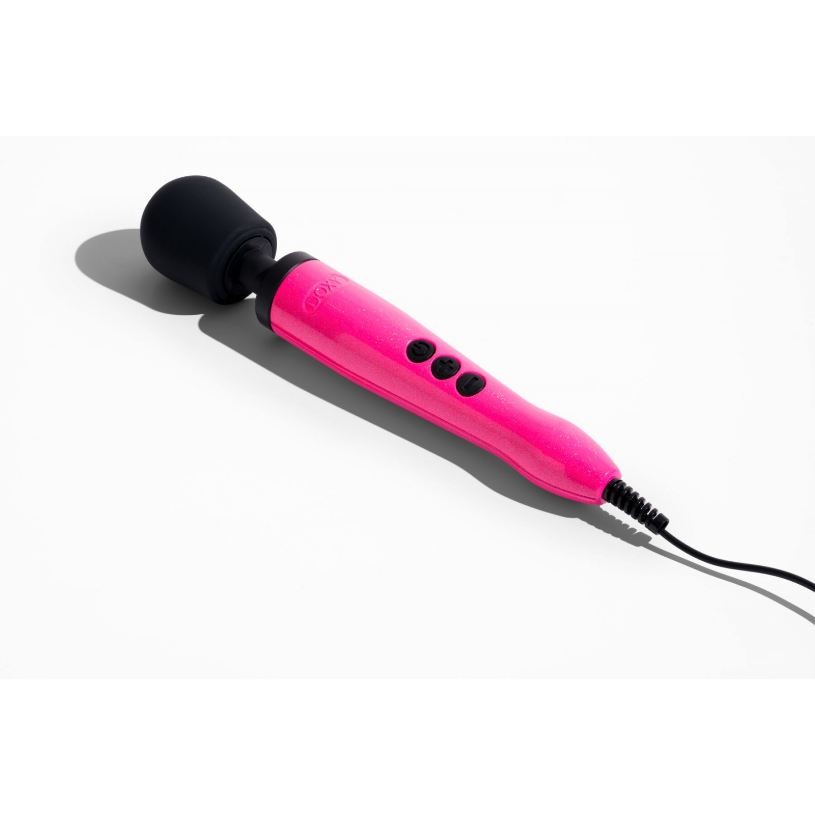 Вибромассажер DOXY Die Cast Massager Hot Pink, очень мощный, питание 220В, металлический корпус