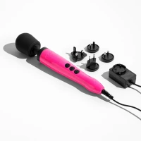 Вибромассажер DOXY Die Cast Massager Hot Pink, очень мощный, питание 220В, металлический корпус — Просмотреть изображение 4