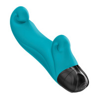 Вибратор-кролик Fun Factory OCEAN Aquamarine, для клитора и точки G, 6 режимов, на батарейках