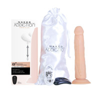Фаллоимитатор с ротацией и пульсацией Naked ADDICTION 8″ Rotating &amp; Thrusting Dong - Vanilla — Просмотреть изображение 10