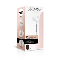 Фалоімітатор з ротацією та пульсацією Naked ADDICTION 8″ Rotating &amp; Thrusting Dong - Vanilla — Просмотреть изображение 22