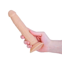 Фалоімітатор з ротацією та пульсацією Naked ADDICTION 8″ Rotating &amp; Thrusting Dong - Vanilla — Просмотреть изображение 12