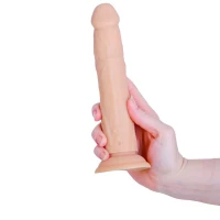 Фалоімітатор з ротацією та пульсацією Naked ADDICTION 8″ Rotating &amp; Thrusting Dong - Vanilla — Просмотреть изображение 10