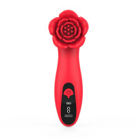 Роскошный вибратор для клитора Loviss Tona Rose Vibrator, в виде розы, 9 режимов