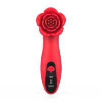Розкішний вібратор для клітора Loviss Tona Rose Vibrator, у вигляді троянди, 9 режимів — Переглянути зображення 2