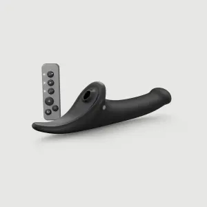 Вібронасадка для страпону з вакуумною стимуляцією Strap-On-Me Multi Orgasm Dildo M Black