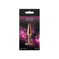 Анальна пробка NS Novelties Rear Assets - Tapered - Small - Rose Gold - Pink — Переглянути зображення 4