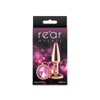 Анальна пробка NS Novelties Rear Assets - Tapered - Small - Rose Gold - Pink — Переглянути зображення 3