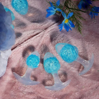Анальна пробка Liebe Seele Icecream-shaped Crystal Anal Plug - Blue Medium — Переглянути зображення 5