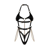 Боді Obsessive Anyya Black teddy S/M/L — фото 8